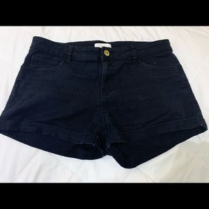 3/$16 H&M Black Cuffed Jean Shorts Size 8
